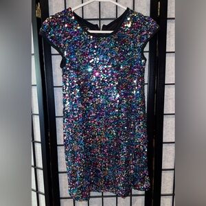 Pippa & Julie Vibrant Sequin Dress